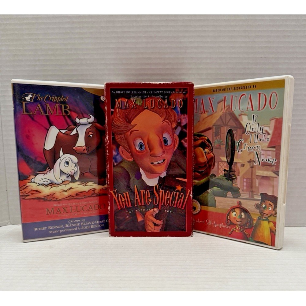 Tommy Nelson Max Lucado Inspiration Bible Christian Children's DVD VHS Wemmicks